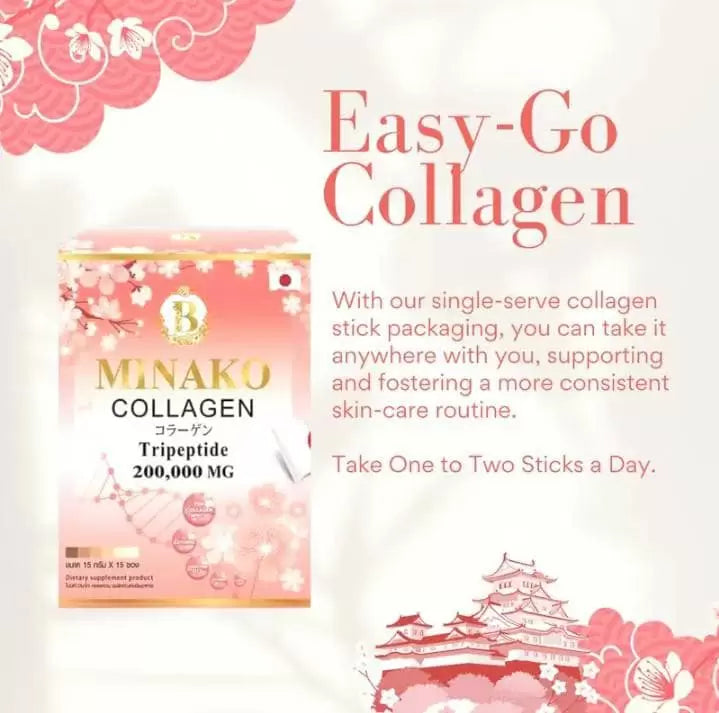 Minako Collagen tripeptide 200,000mg - 15 Satchets
