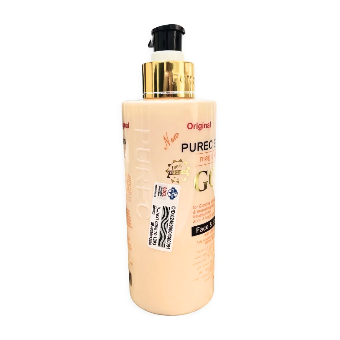 Purec Egyptian Gold Magic Whitening Face & Body Lotion, 300ml