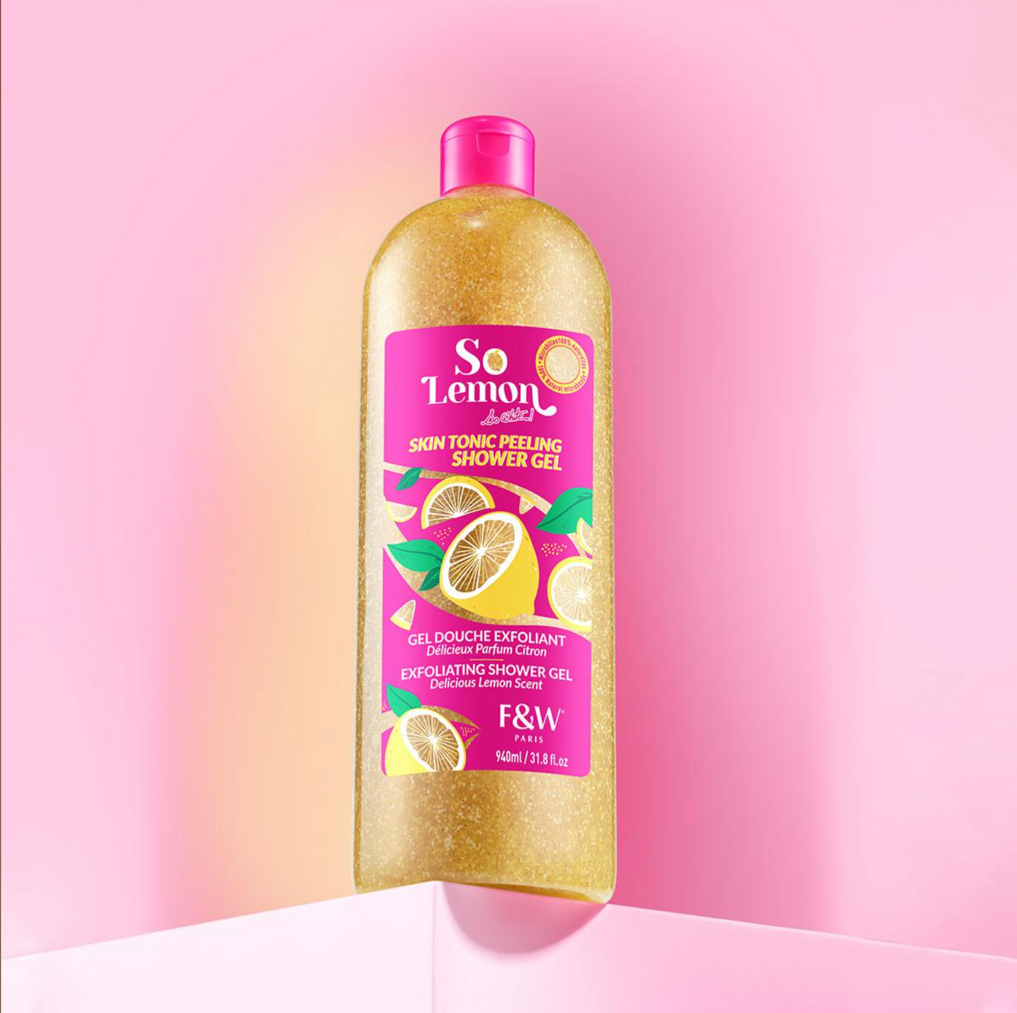 Fair & White So Lemon Exfoliating Shower Gel, 940Ml