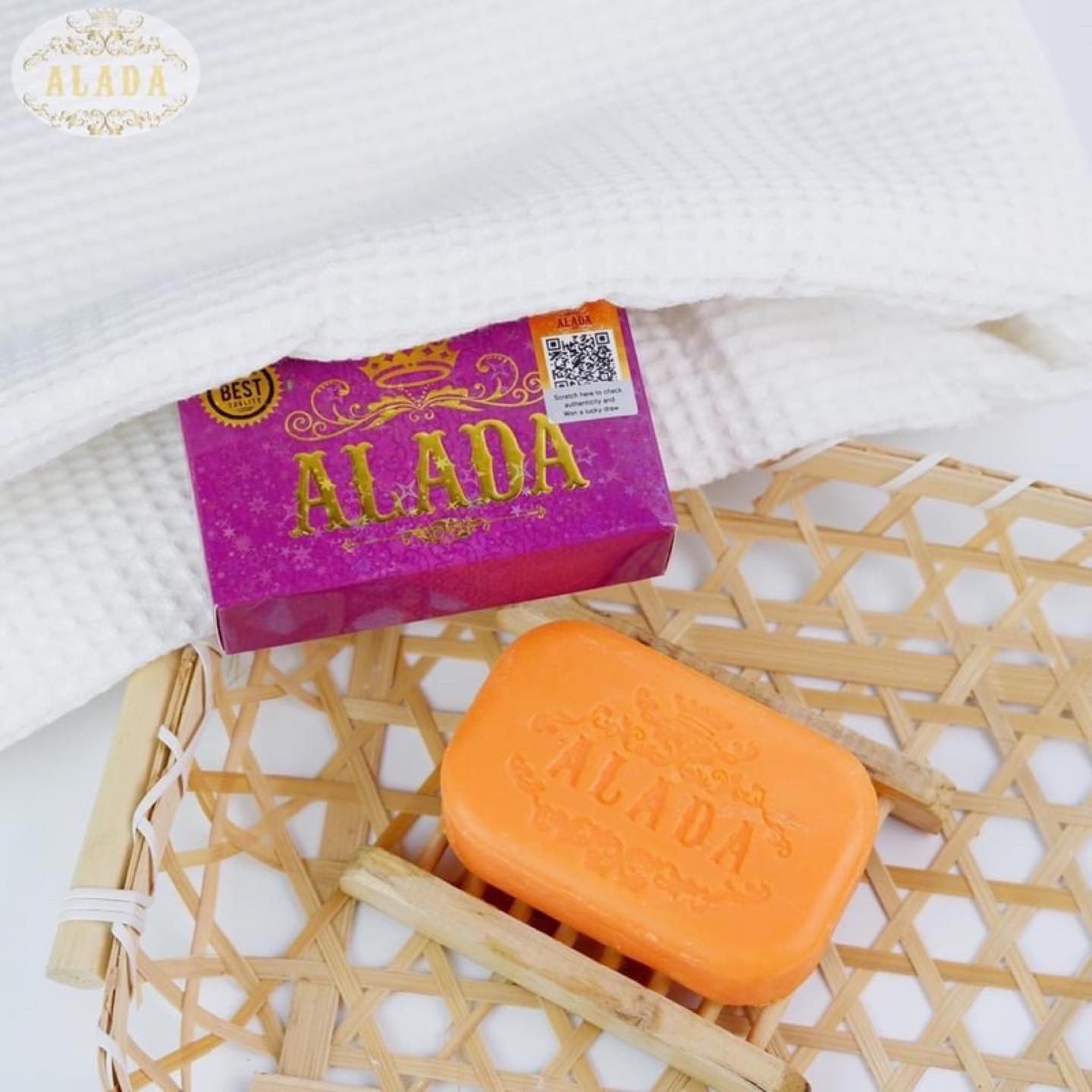 ALADA Soap Whitening Brightening Skin For Face and Body, 160g