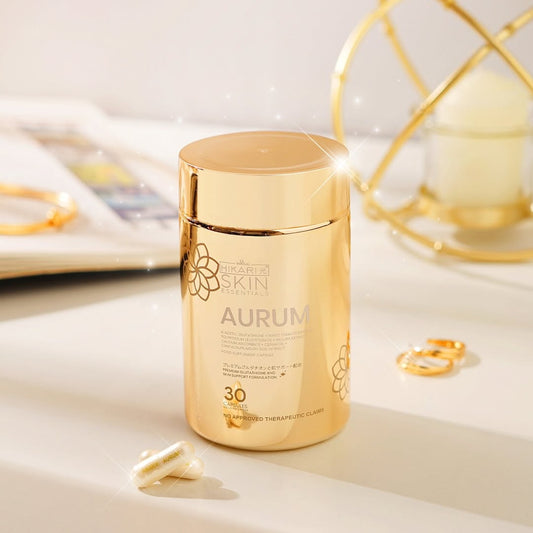 Hikari Skin Essentials: Aurum Premium Glutathione, 30 Capsules