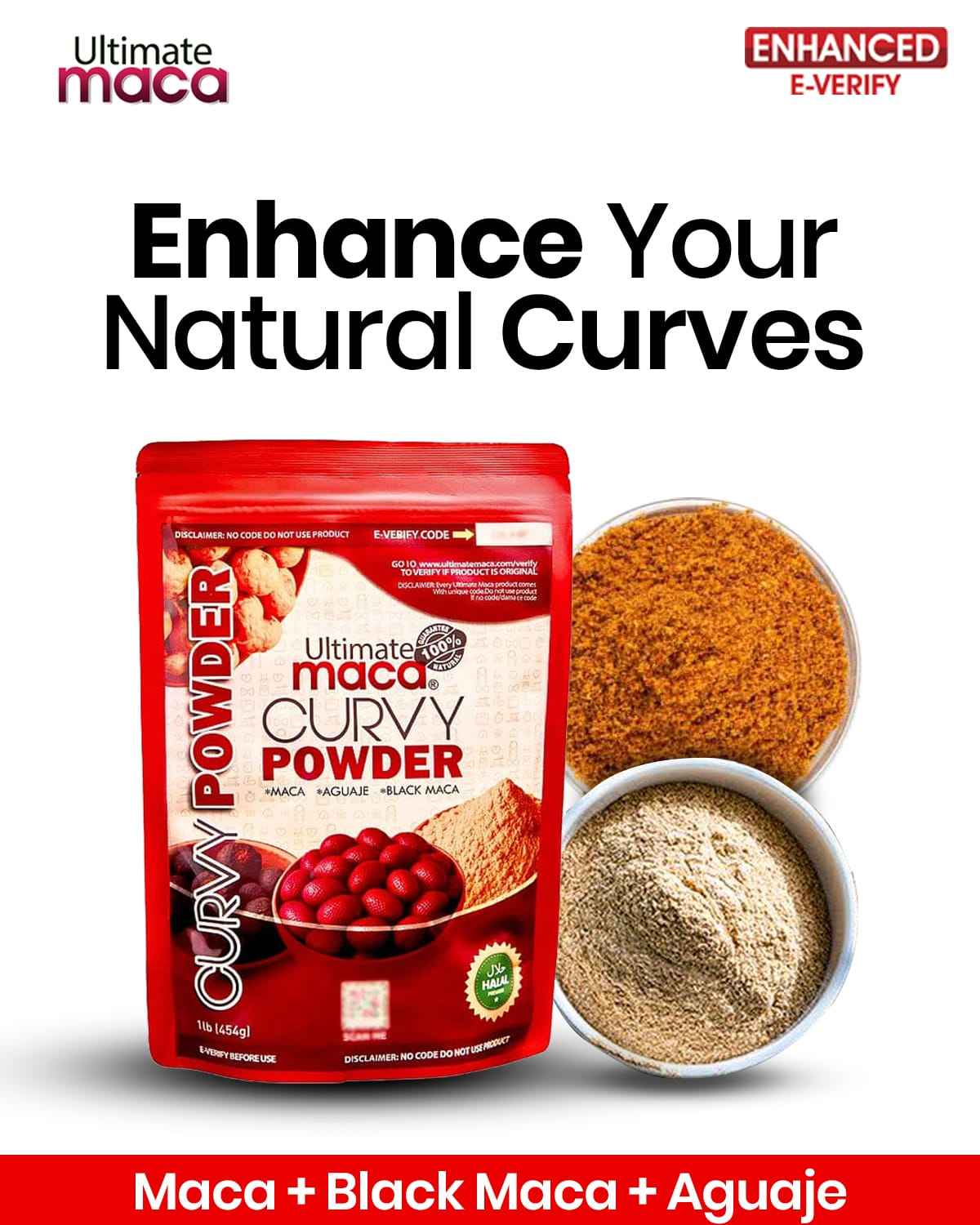 Ultimate Maca Curvy Powder, 454g - Boost Your Curves Naturally!