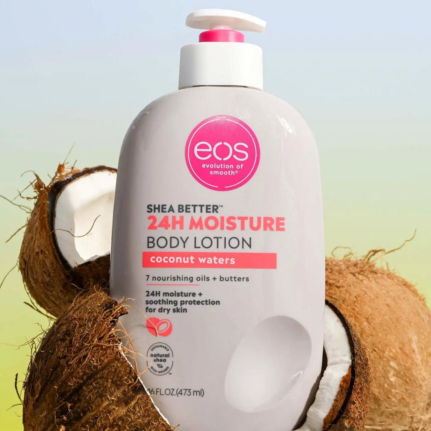 EOS Shea Better 24Hrs Moisture - Coconut Waters Body Lotion, 473Ml