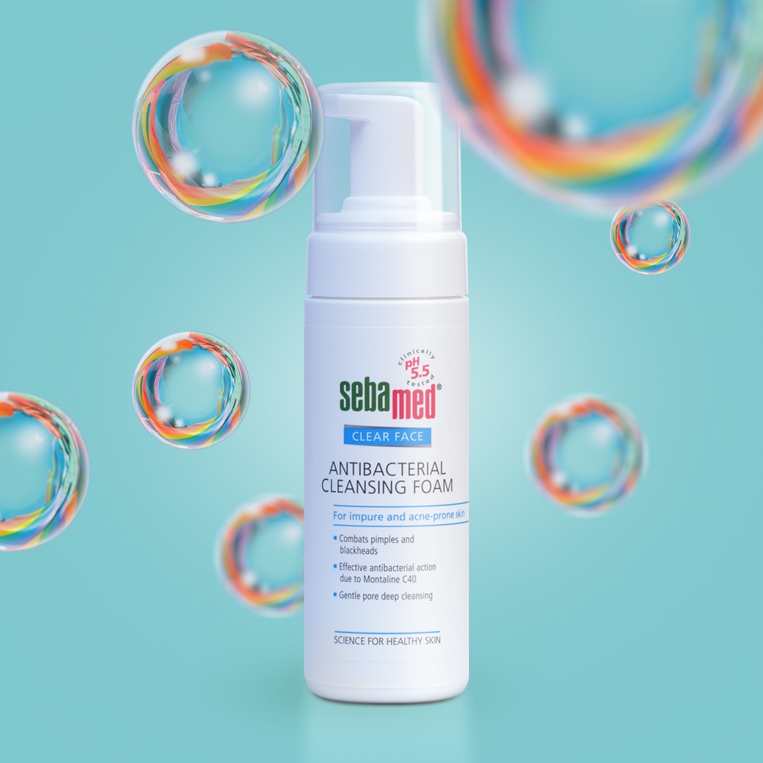 Sebamed Clear Face Antibacterial Cleansing Foam, 150Ml