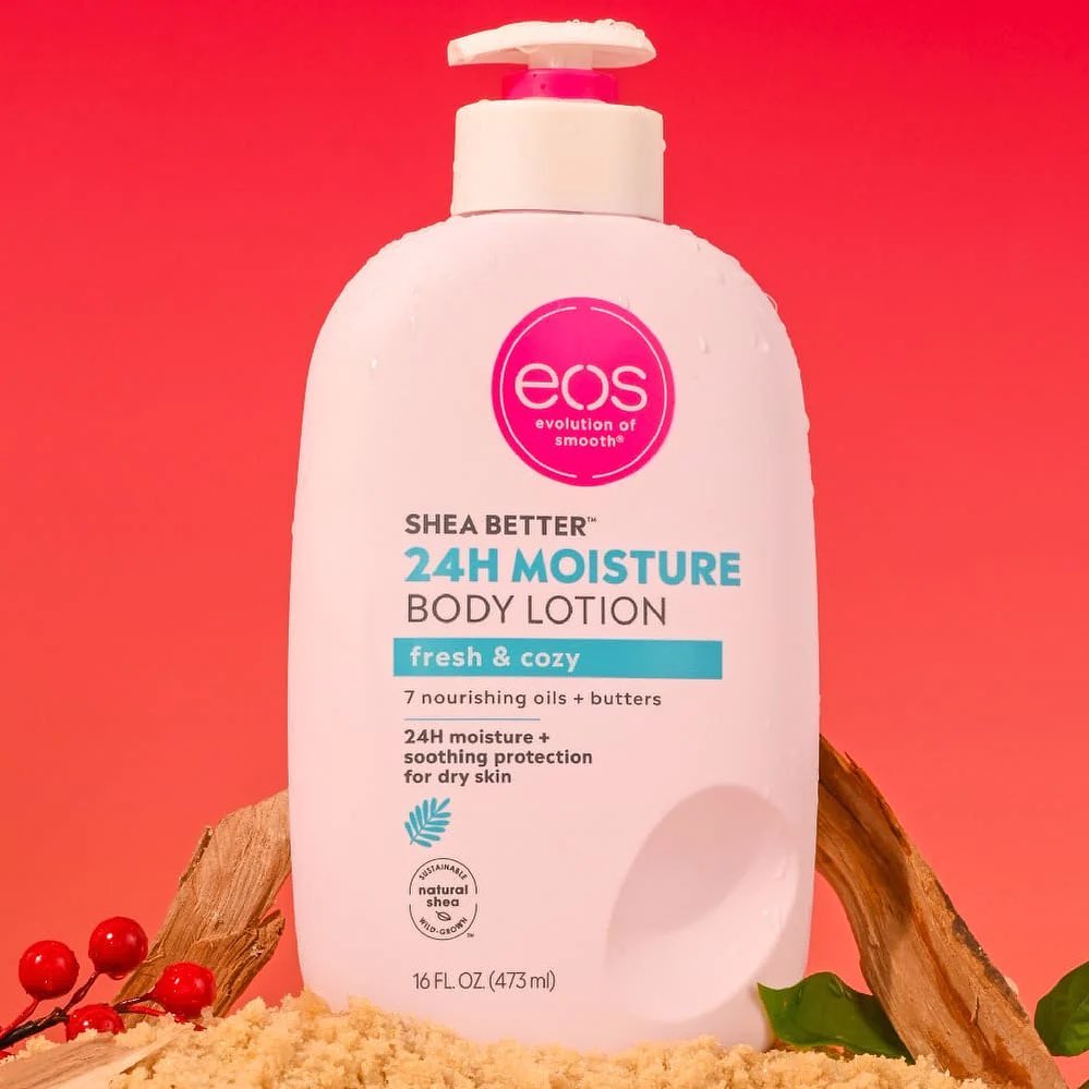 EOS Shea Better 24Hrs Moisture - Fresh & Cozy Body Lotion, 473Ml