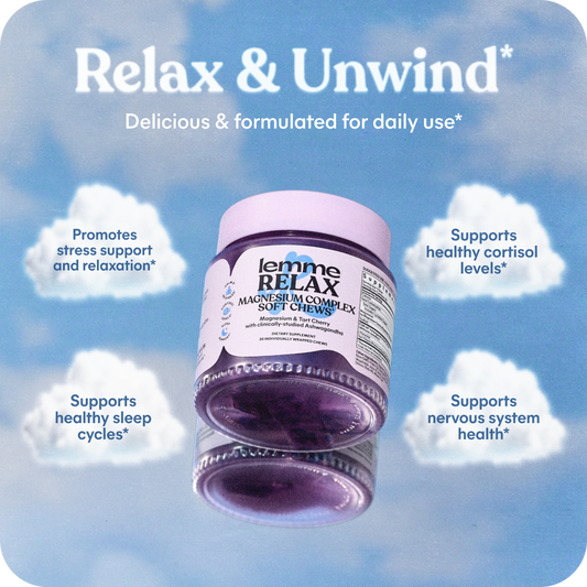 Lemme Relax Magnesium Complex Soft Chews, 30 Gummies