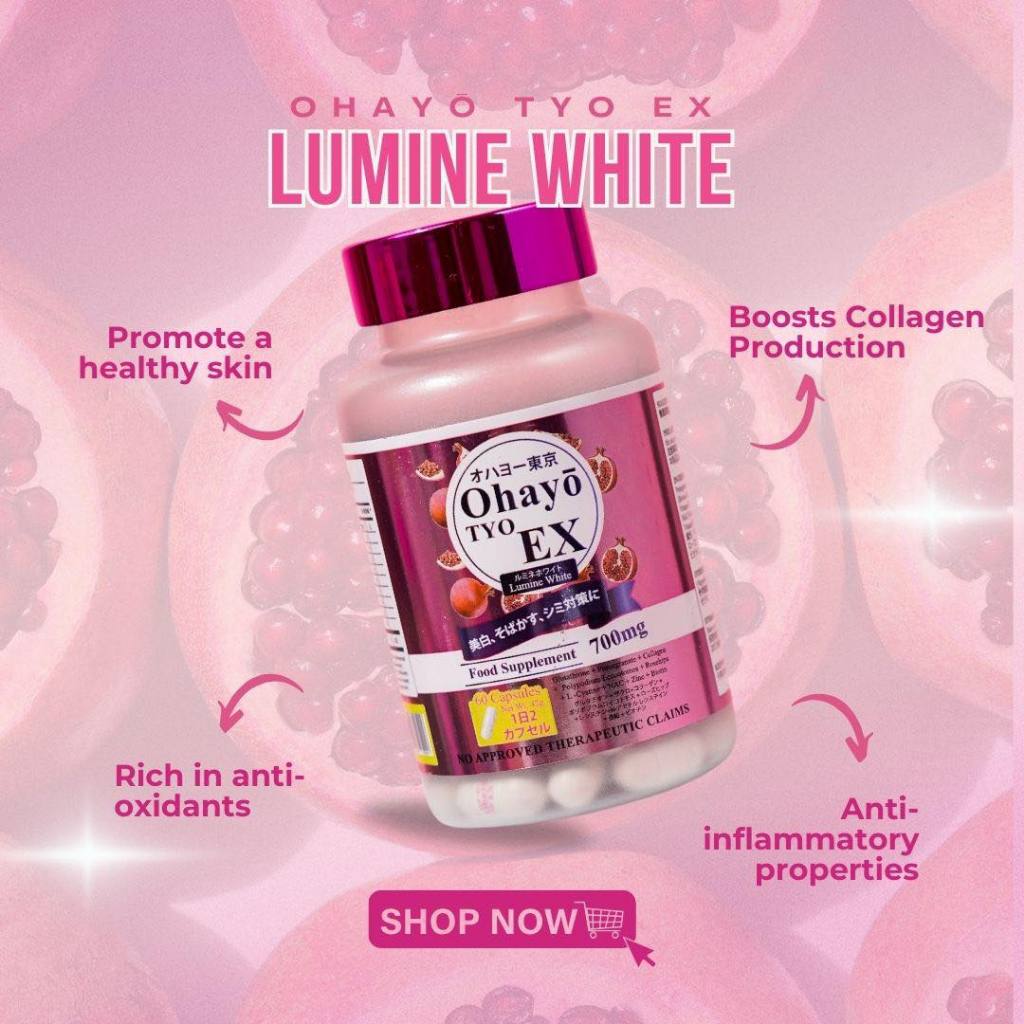 Ohayo Tyo Ex Lumine White, 60 Capsules