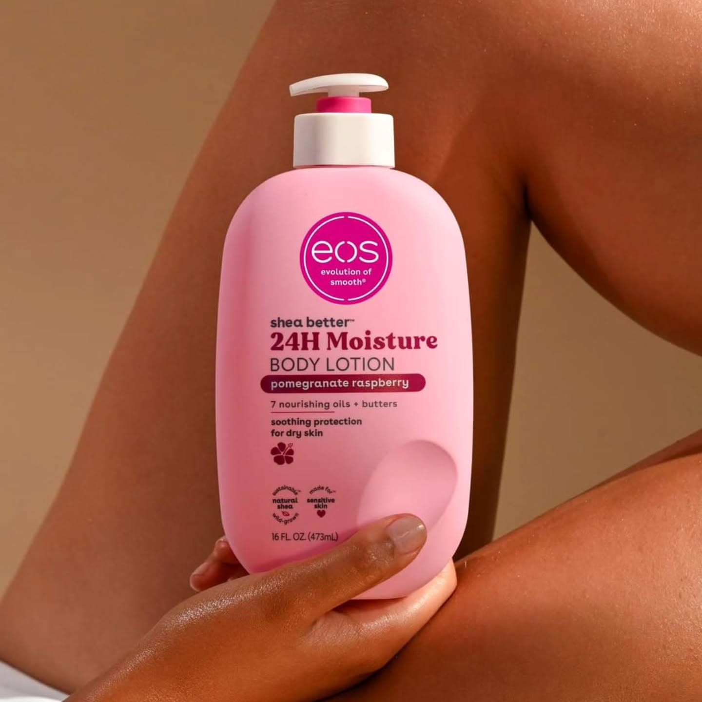 EOS Shea Better 24Hrs Moisture - Pomegranate Raspberry Body Lotion, 473Ml
