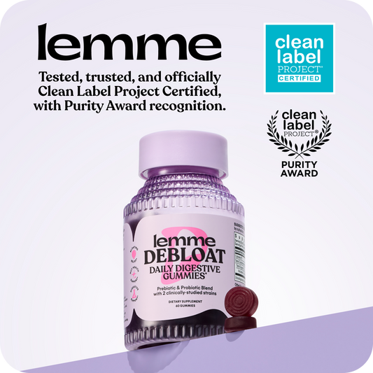 Lemme Debloat Daily Digestive Gummies, 60 Gummies