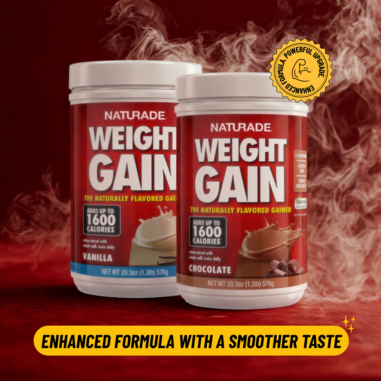 Naturade Weight Gain Powder- Chocolate, 576g
