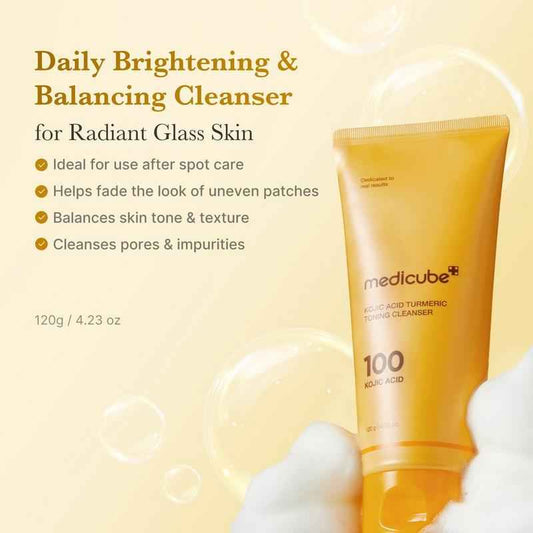 Medicube Kojic Acid Turmeric Toning Cleanser (120 g / 4.23 oz)