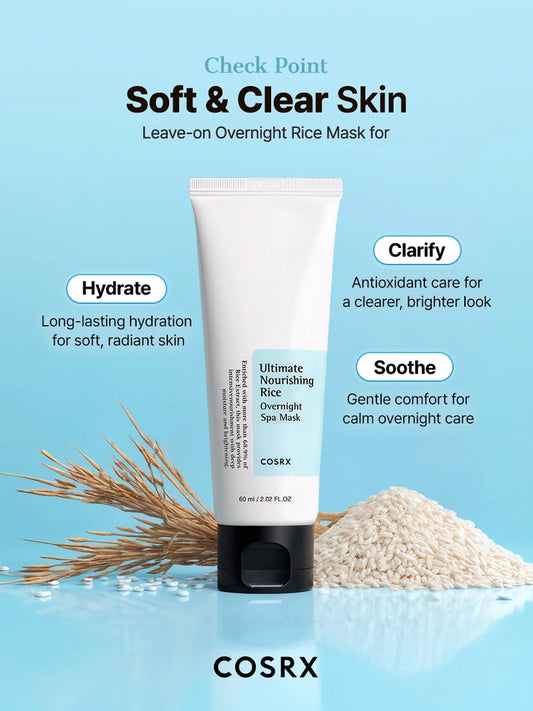 Cosrx Ultimate Nourishing Rice Overnight Spa Mask, 60Ml