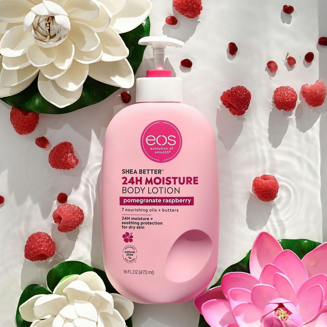 EOS Shea Better 24Hrs Moisture - Pomegranate Raspberry Body Lotion, 473Ml