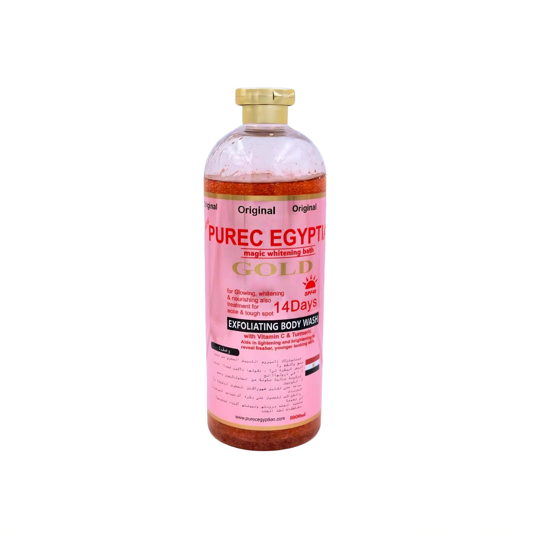 Purec Egyptian Gold Exfoliating Shower Gel, 1000Ml