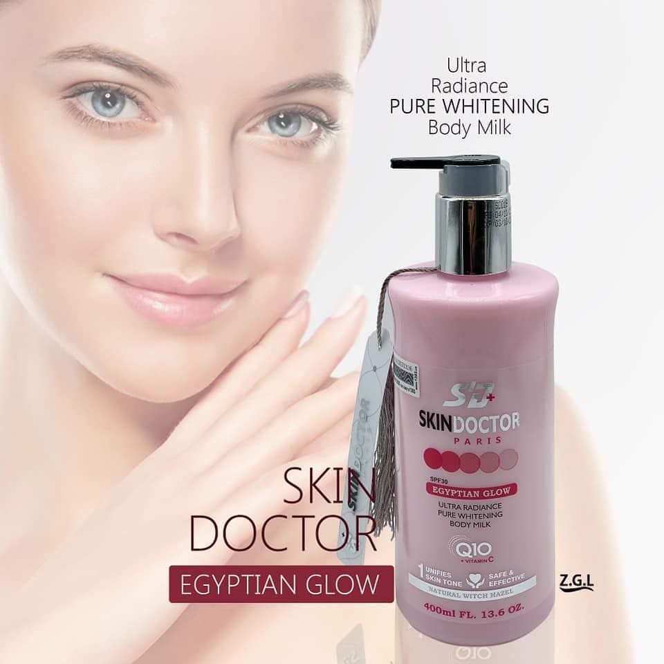 SkinDoctor Paris Egyptian Glow Body Milk Lotion, 400ml