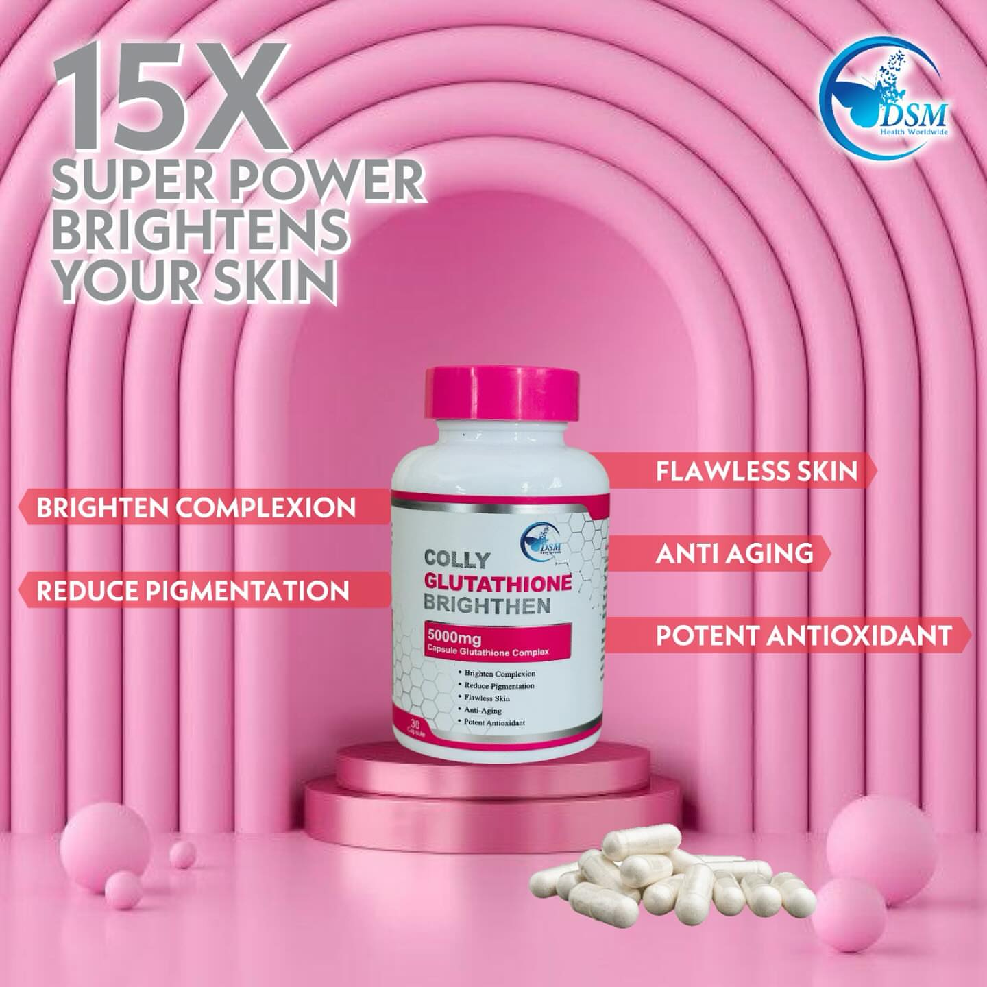 DSM Colly Glutathione Brighten, Capsules