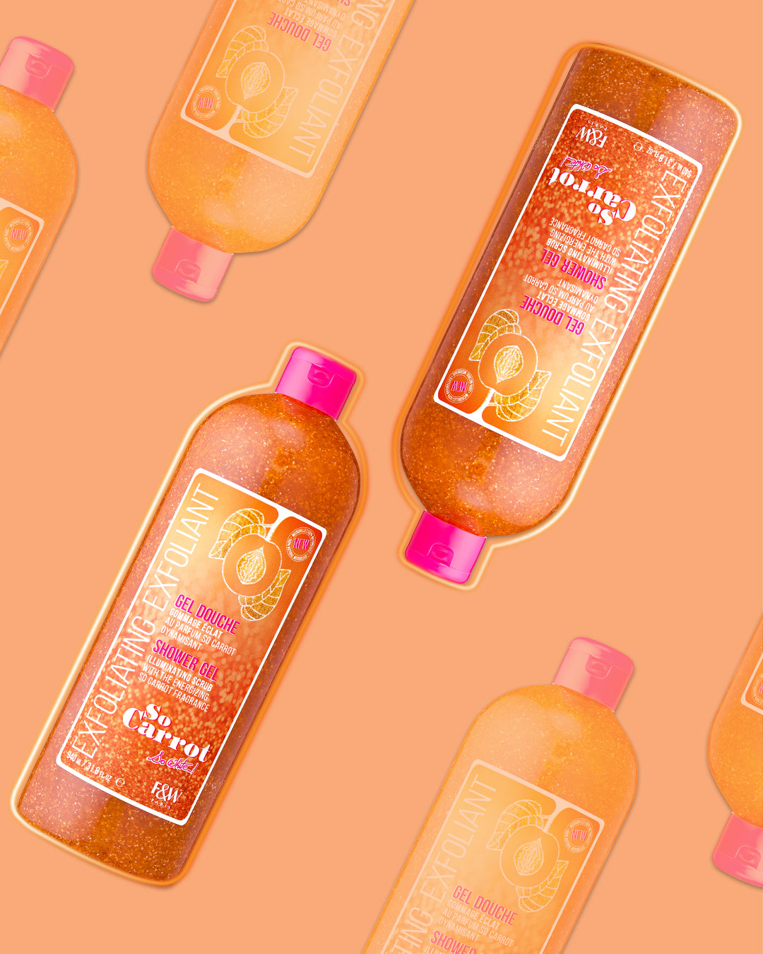 Fair & White So Carrot Exfoliating Shower Gel, 940Ml