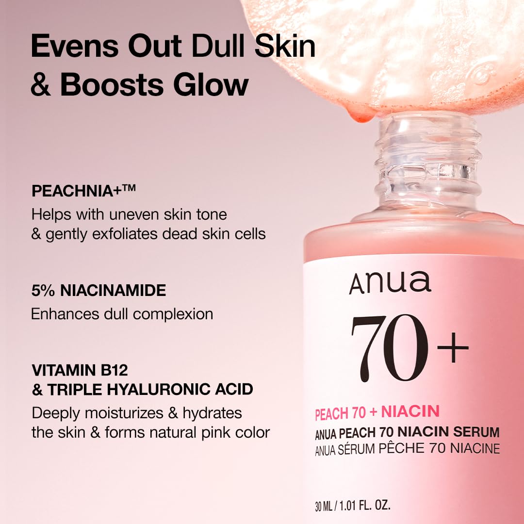 Anua Peach 70% Niacinamide Serum, 30ml