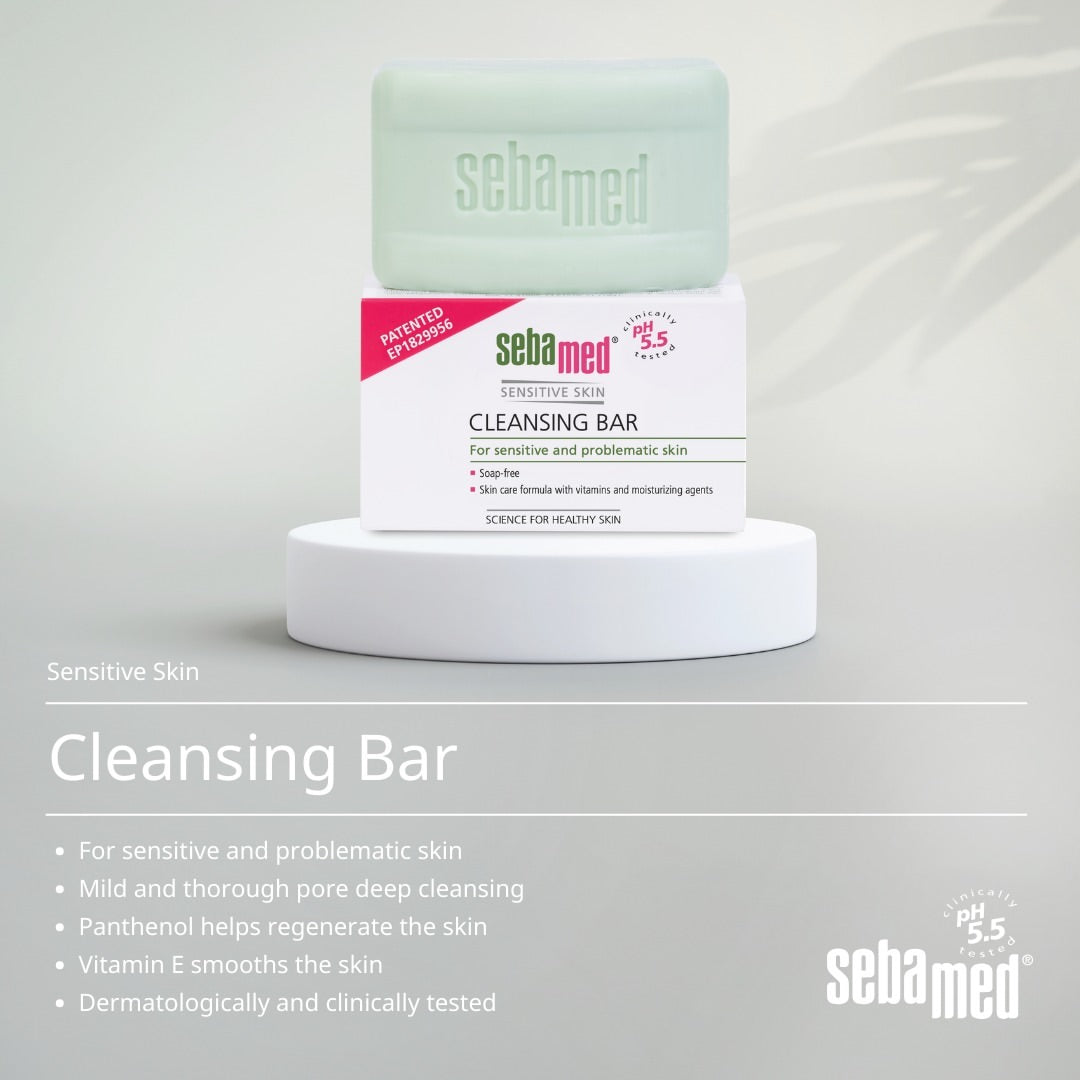Sebamed Cleansing Bar for Sensitive and Problematic Skin, 100g