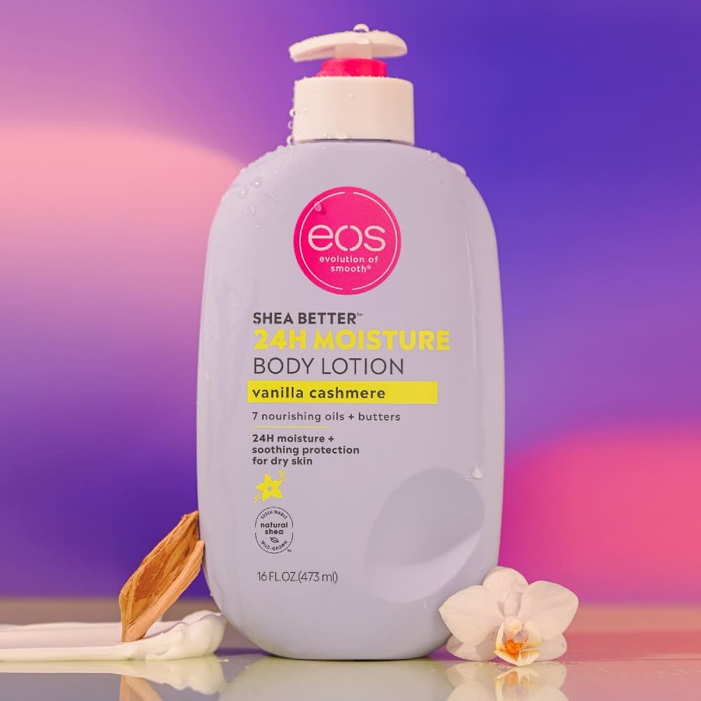 EOS Shea Better 24Hrs Moisture - Vanilla Cashmere Body Lotion, 473Ml