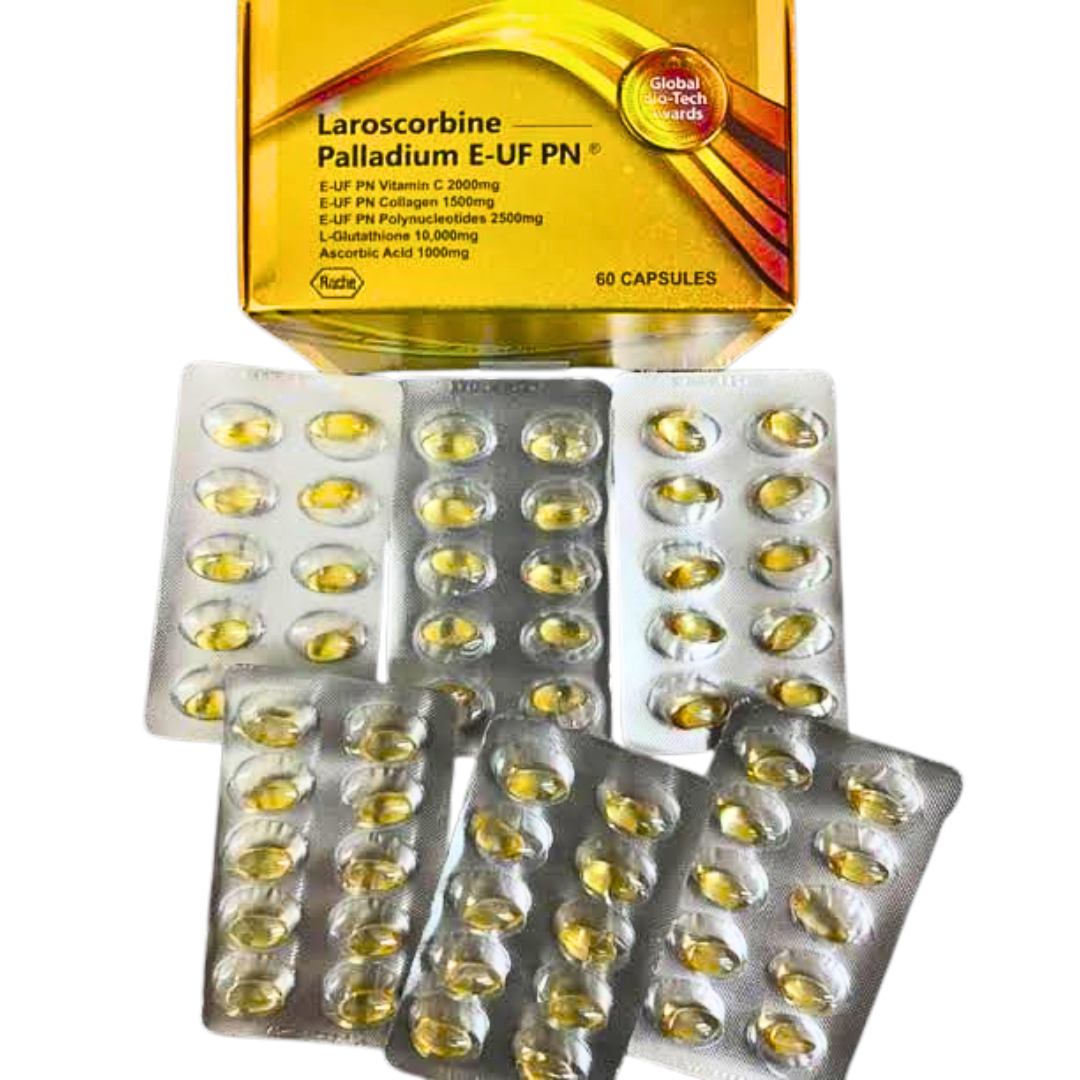 Laroscorbine Palladium Injection Pills – Ultimate Skin Whitening & Rejuvenation, 60 Gels