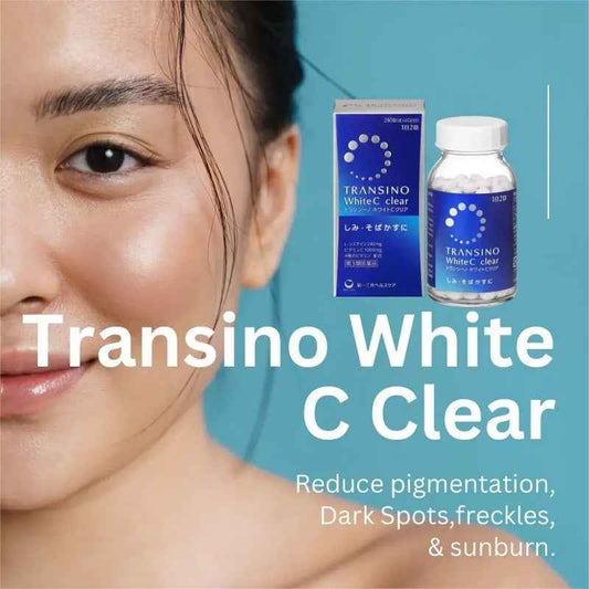 Transino White C Clear 120 Tablets | Japanese Vitamin C & L-Cysteine Supplement