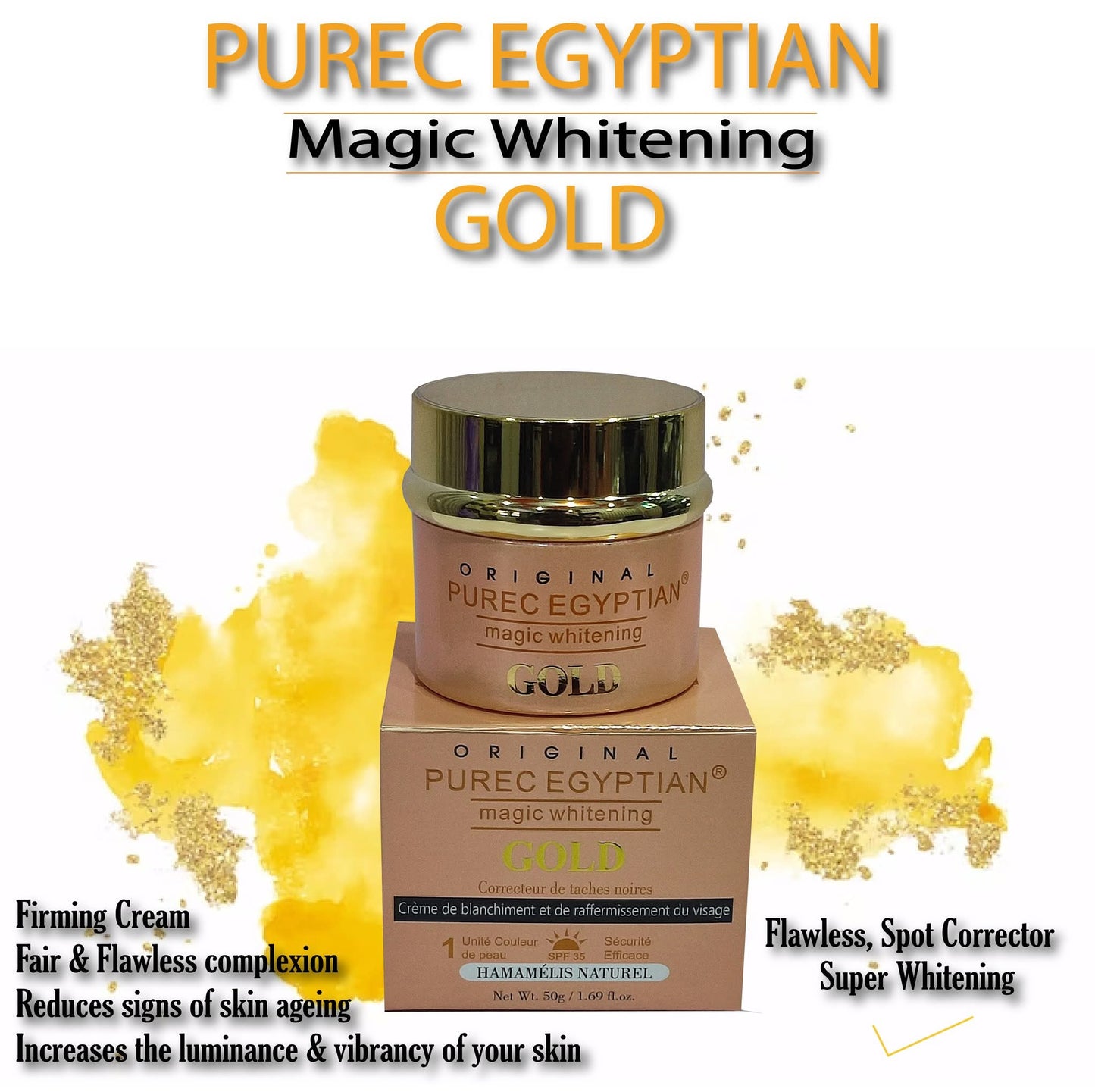 Purec Egyptian Facial Whitening & Firming Cream – 50g