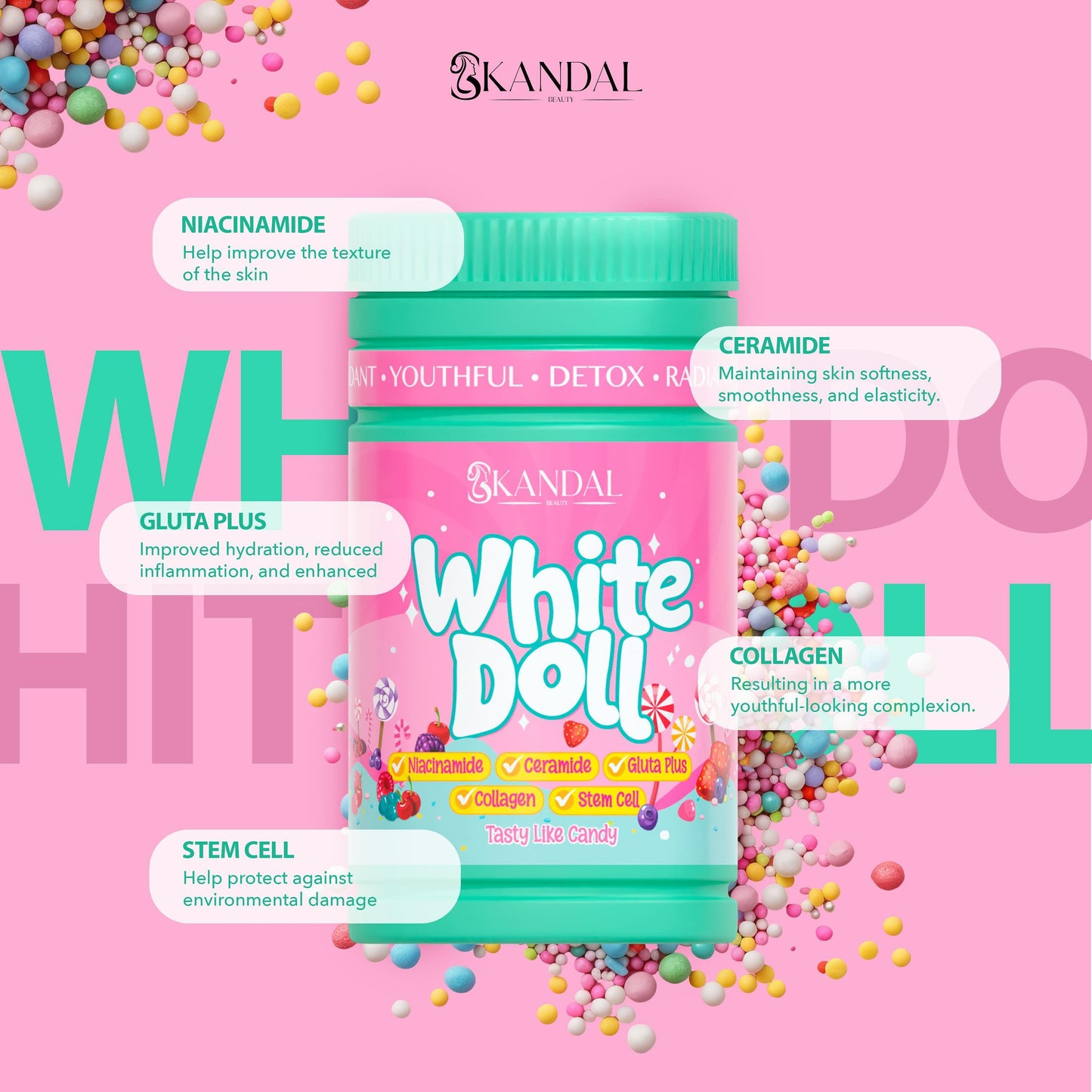Skandal White Doll