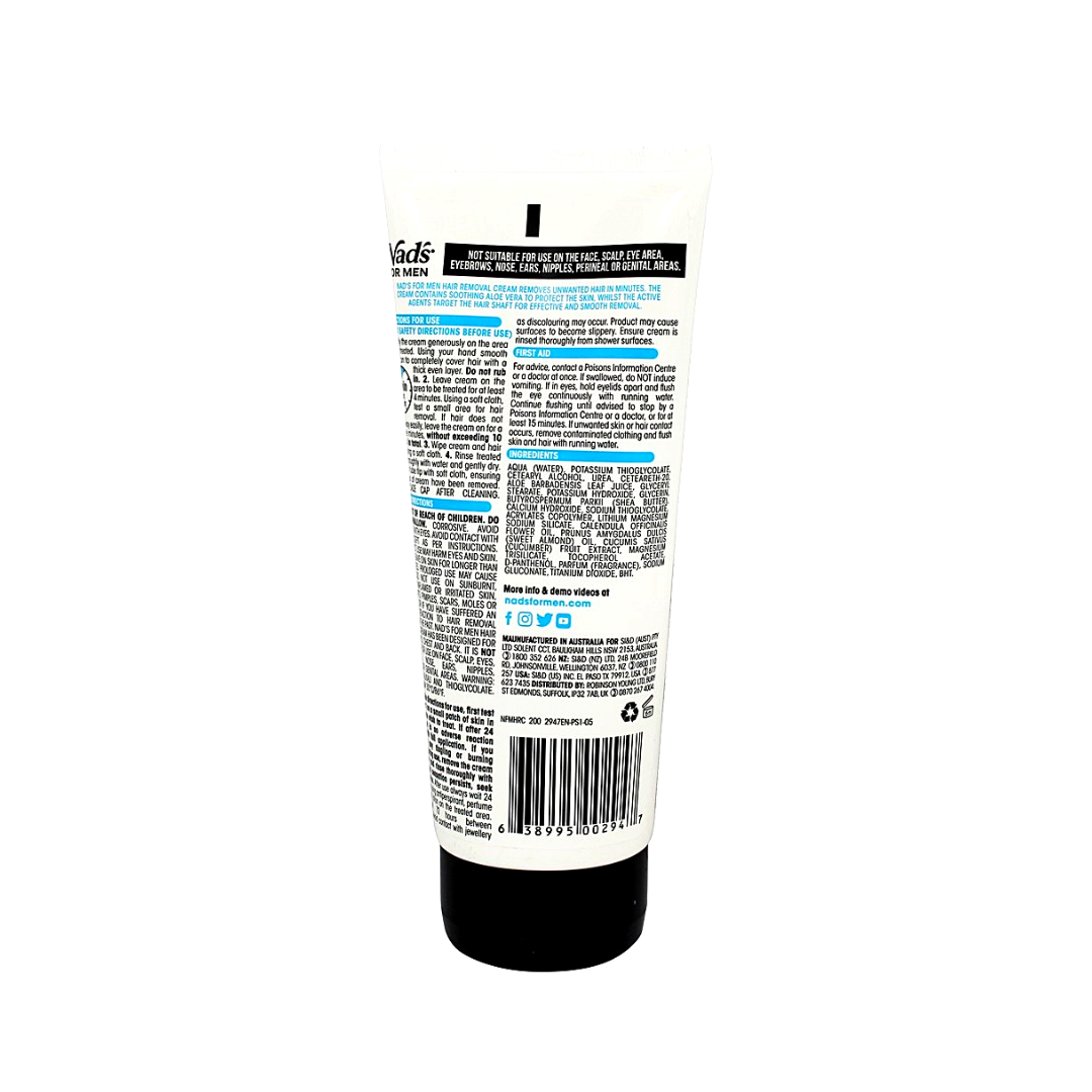 Nads for Men Hair Removal Cream, 200ml