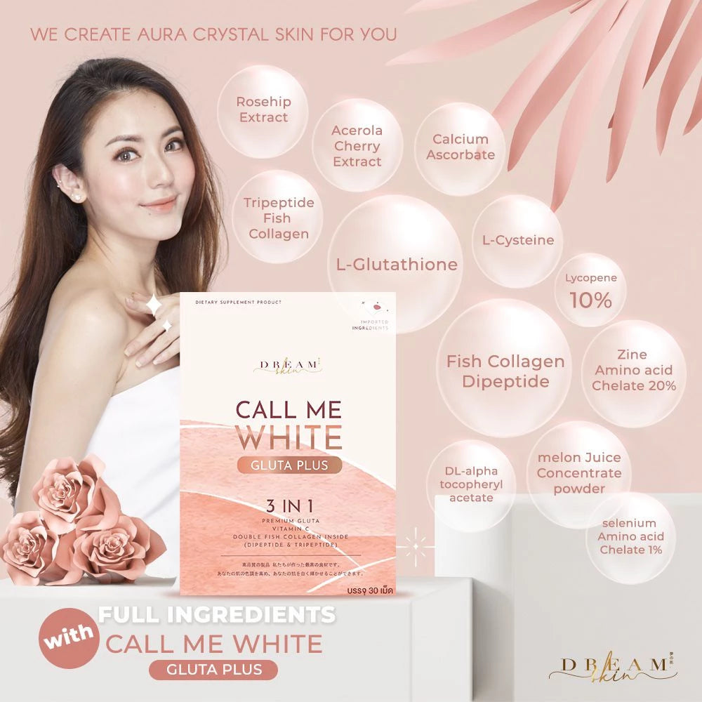 Call Me White Gluta Plus, 30 Tablets