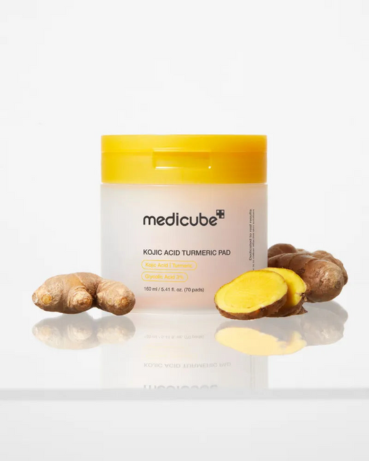Medicube Kojic Acid Turmeric Clarifying Pad (160 ml / 5.41 fl. oz., 70 pads)