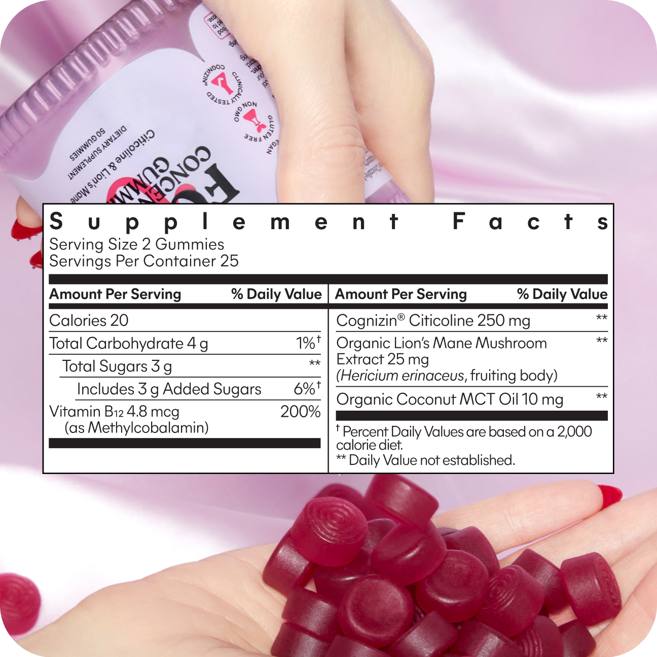 Lemme Focus Concentration Gummies, 60 Gummies