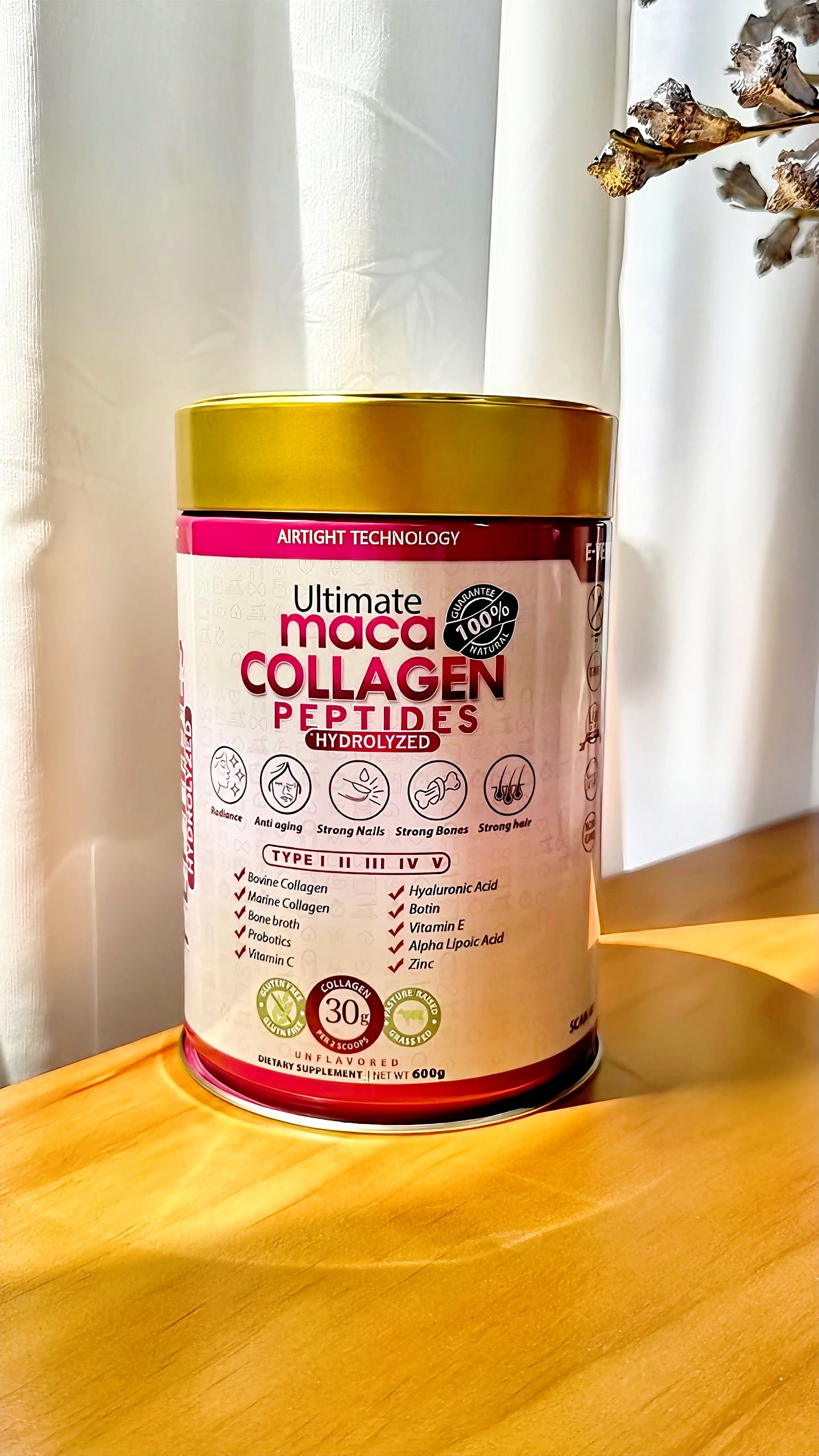 Ultimate Maca Collagen Peptides (Hydrolysed) - 600g