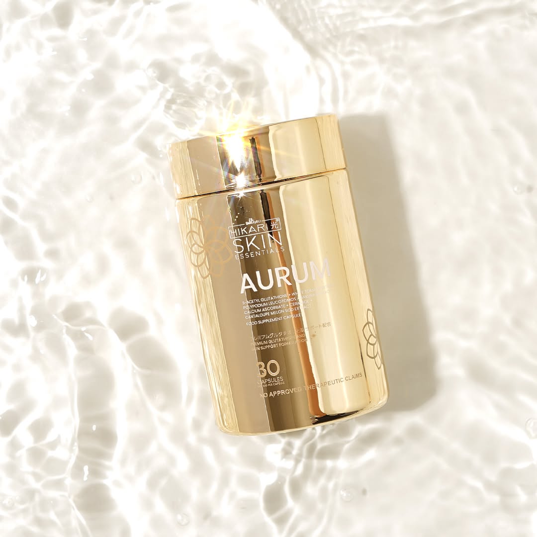 Hikari Skin Essentials: Aurum Premium Glutathione, 30 Capsules