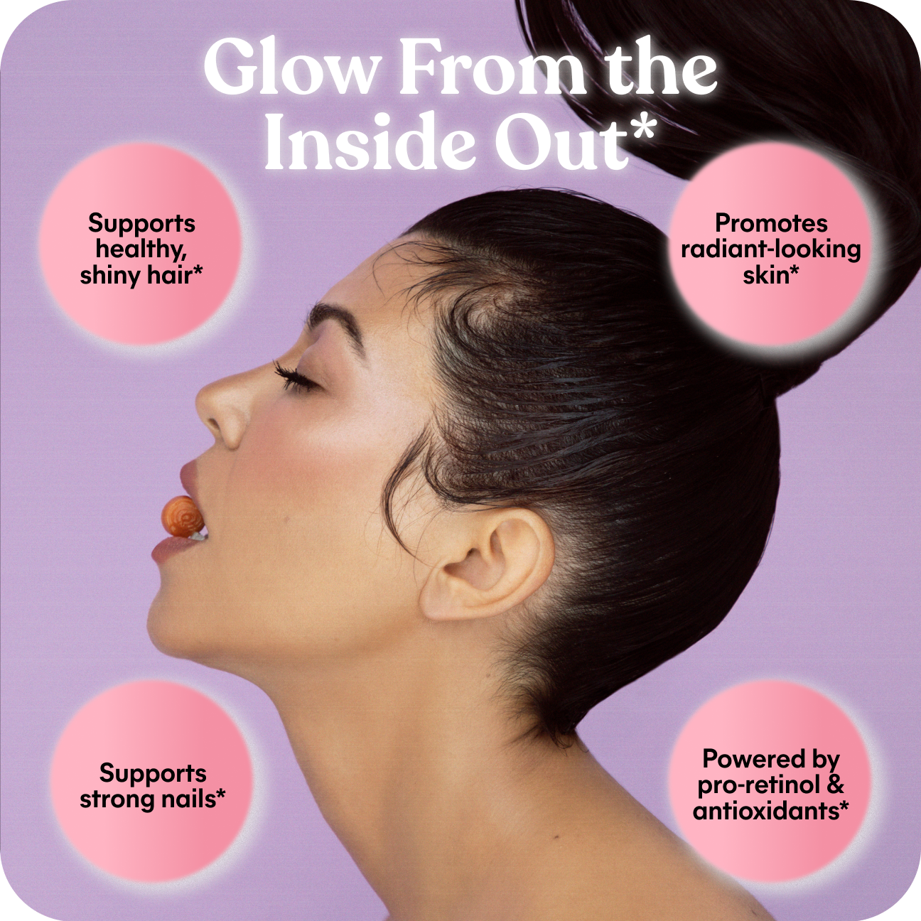 Lemme Glow Hair, Skin & Nails - 60 Gummies