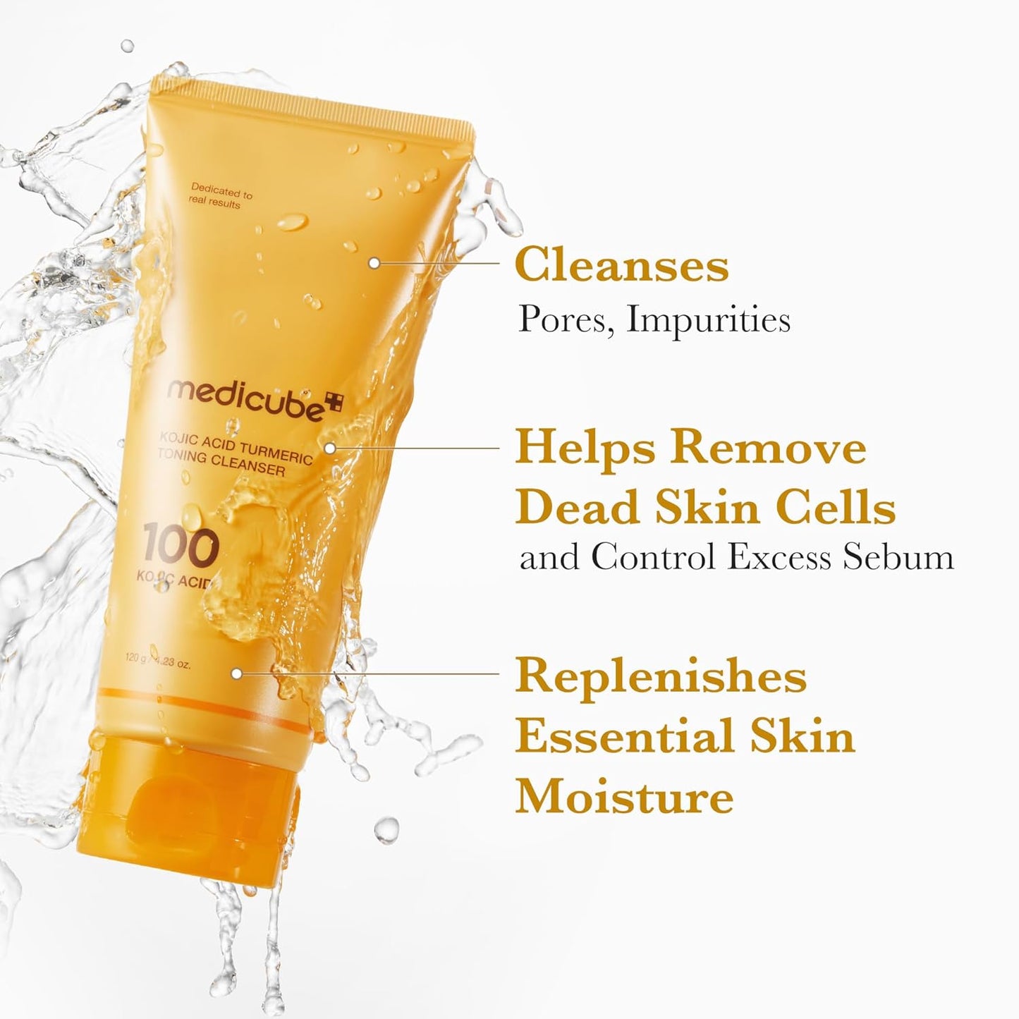 Medicube Kojic Acid Turmeric Toning Cleanser (120 g / 4.23 oz)