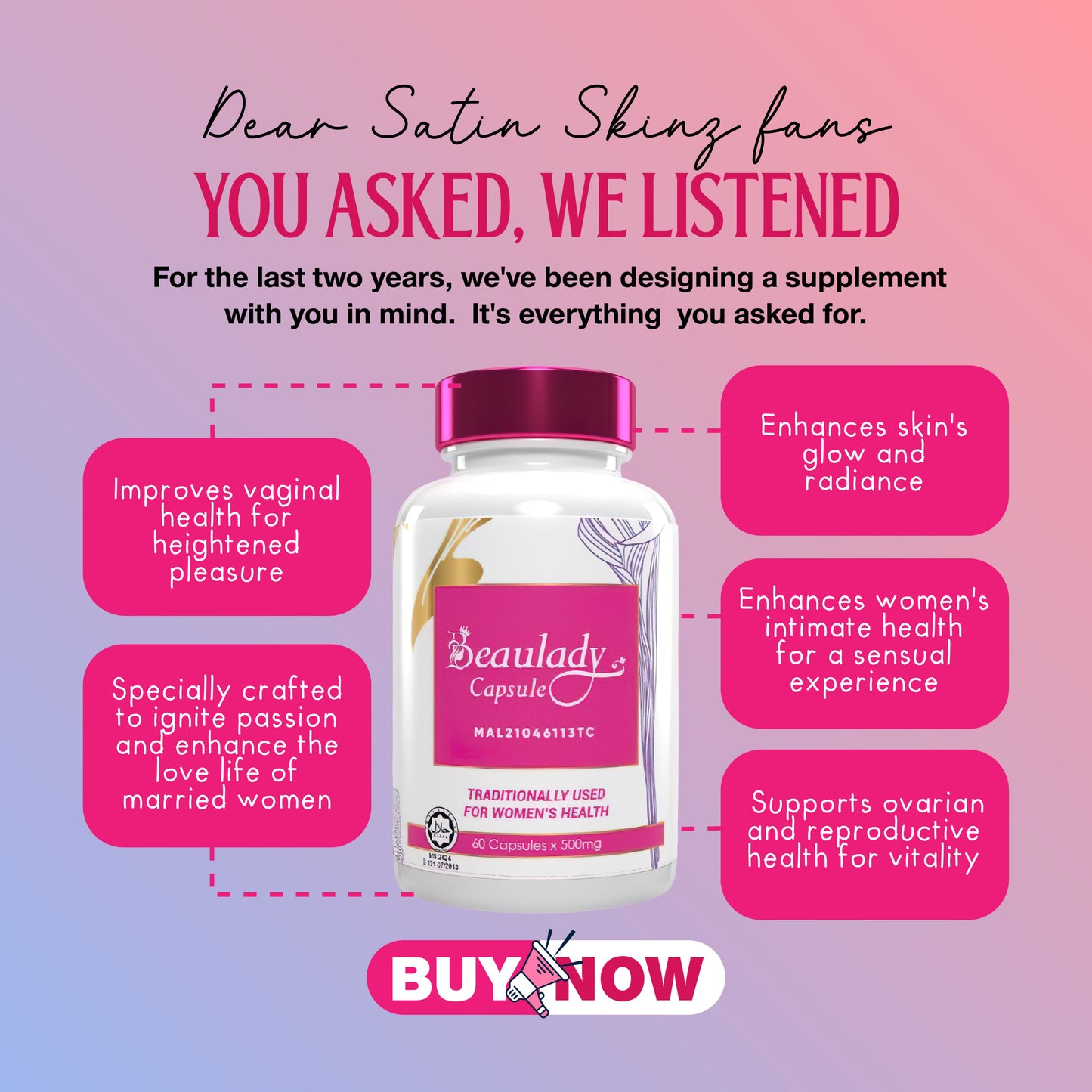 SatinSkinz BeauLady Capsules