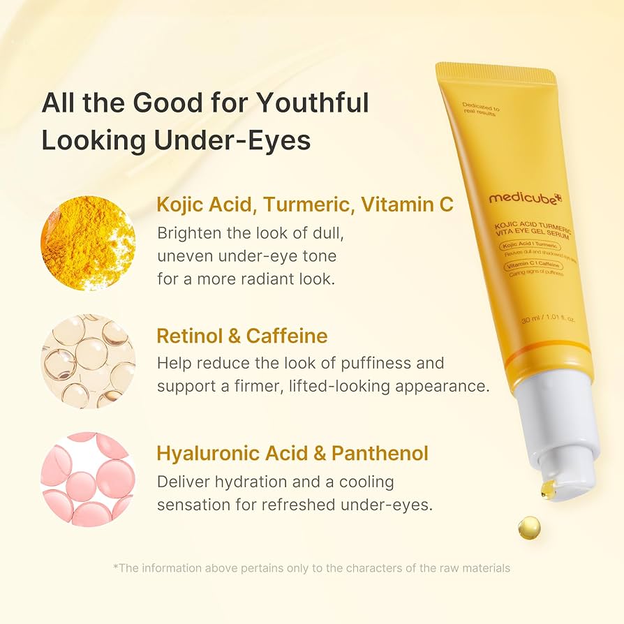 Medicube Kojic Acid Turmeric Vita Eye Gel Serum (30 ml / 1.01 fl. oz.)