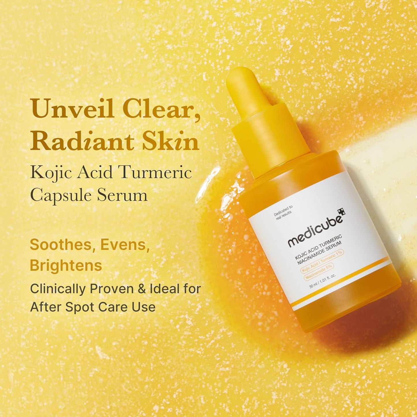 Medicube Kojic Acid Turmeric Niacinamide Serum (30 ml / 1.01 fl. oz.)