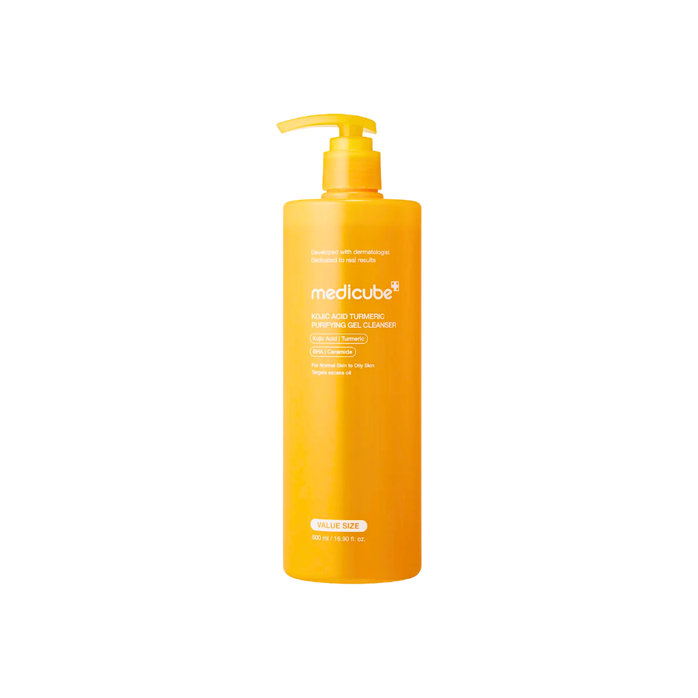 Medicube Kojic Acid Turmeric Purifying Gel Cleanser (500 ml / 16.90 fl. oz.)