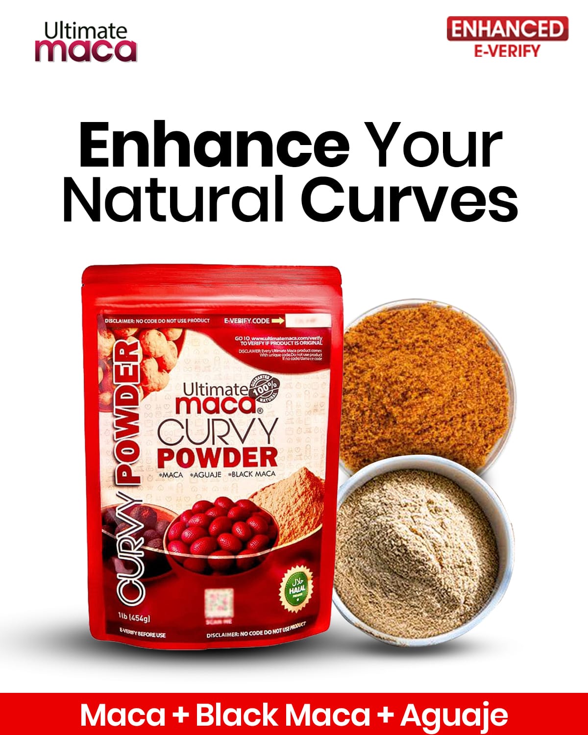 Ultimate Maca Curvy Powder, 454g