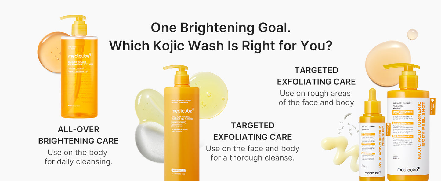 Medicube Kojic Acid Turmeric Purifying Gel Cleanser (500 ml / 16.90 fl. oz.)