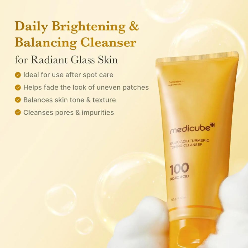 Medicube Kojic Acid Turmeric Toning Cleanser (120 g / 4.23 oz)