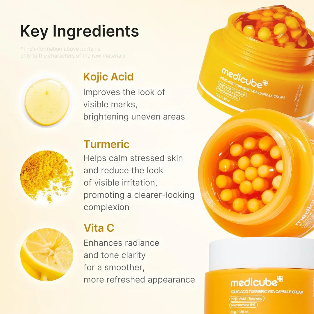 Medicube Kojic Acid Turmeric Vita Capsule Cream (53 g / 1.86 oz.)