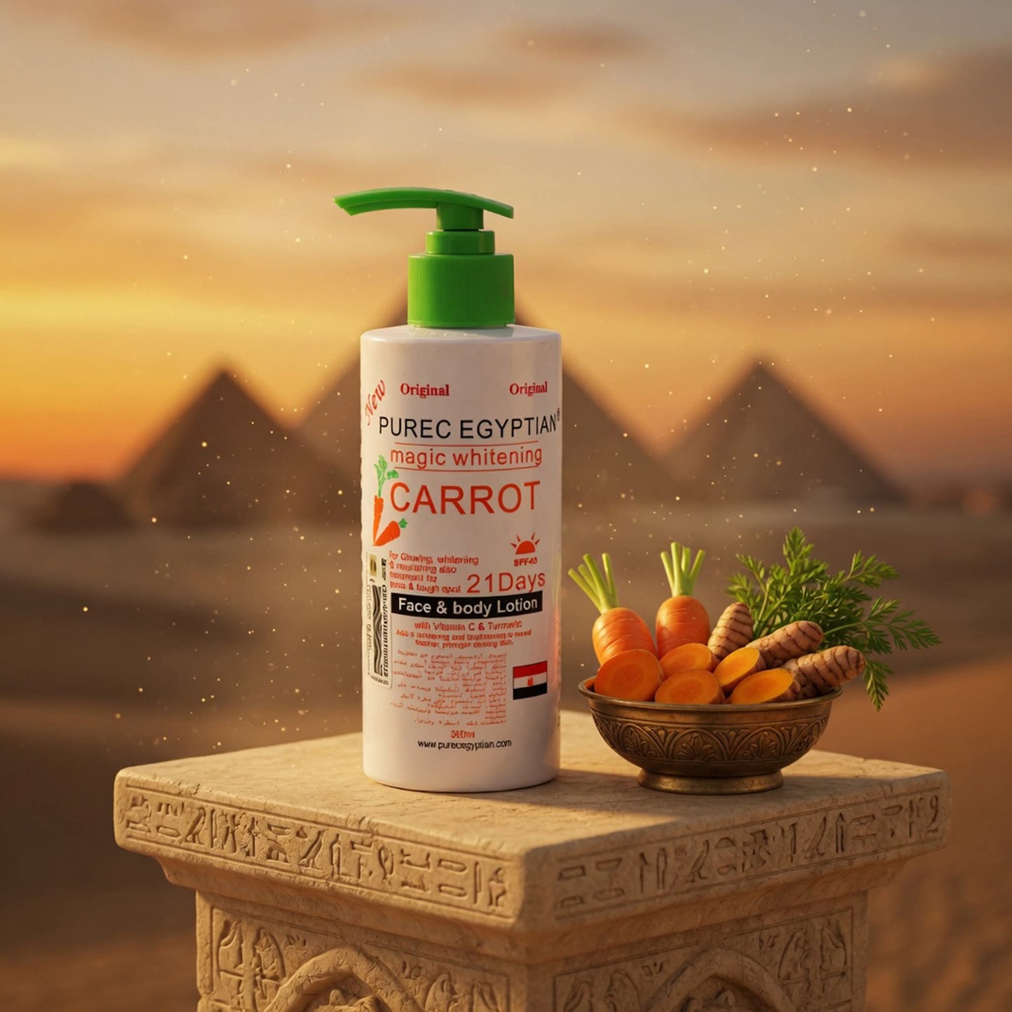 Purec Egyptian Carrot Whitening Lotion, 300Ml
