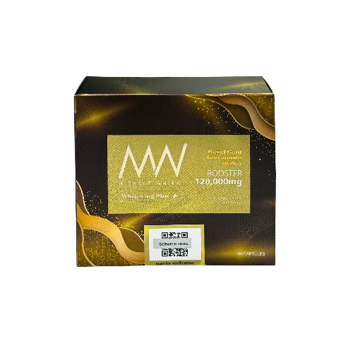 Miracle White Royal Gold Booster 120,000mg, 60 Capsules