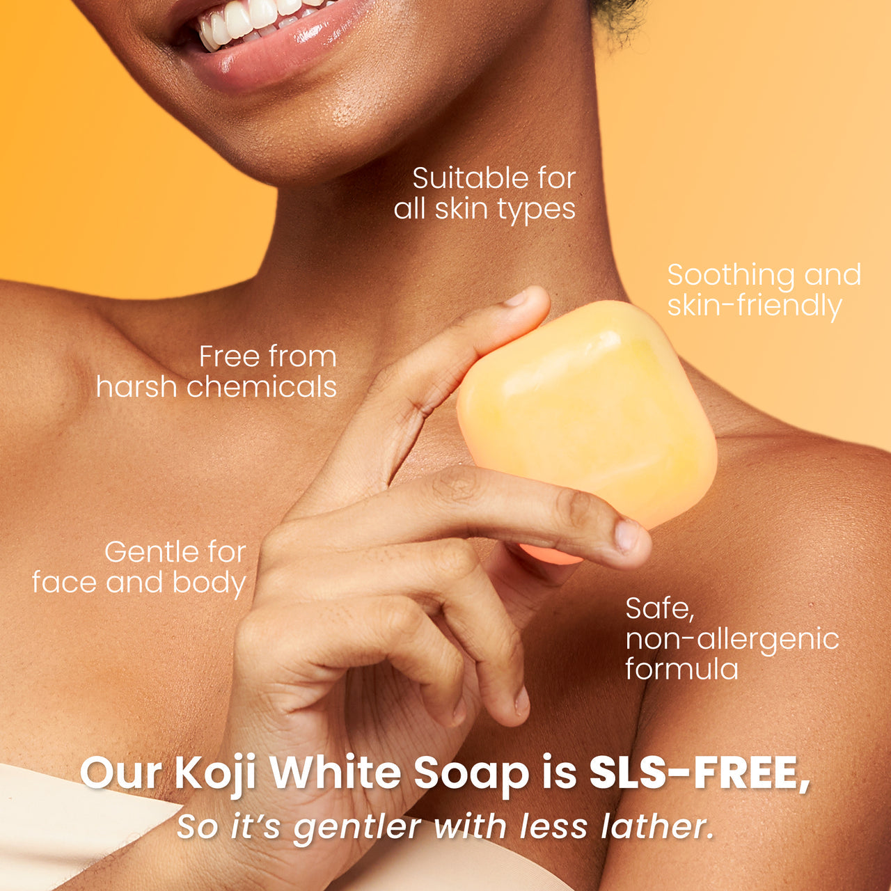 Koji White Kojic Acid & Vitamin C Skin Brightening Soap (2 Bars)