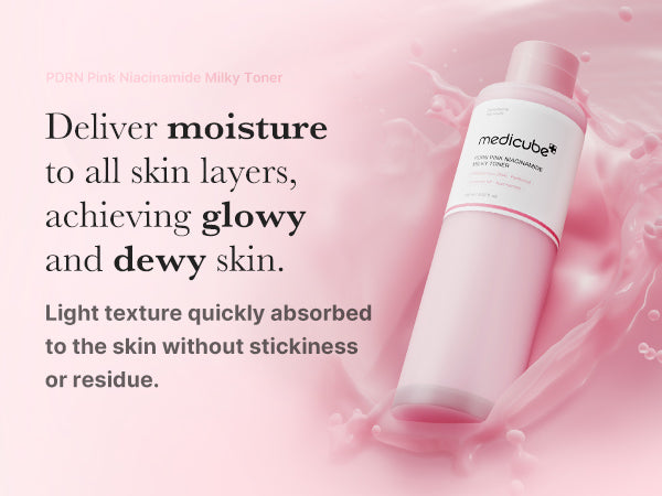 Medicube PDRN Pink Niacinamide Milky Toner (150 ml / 5.07 fl. oz.)