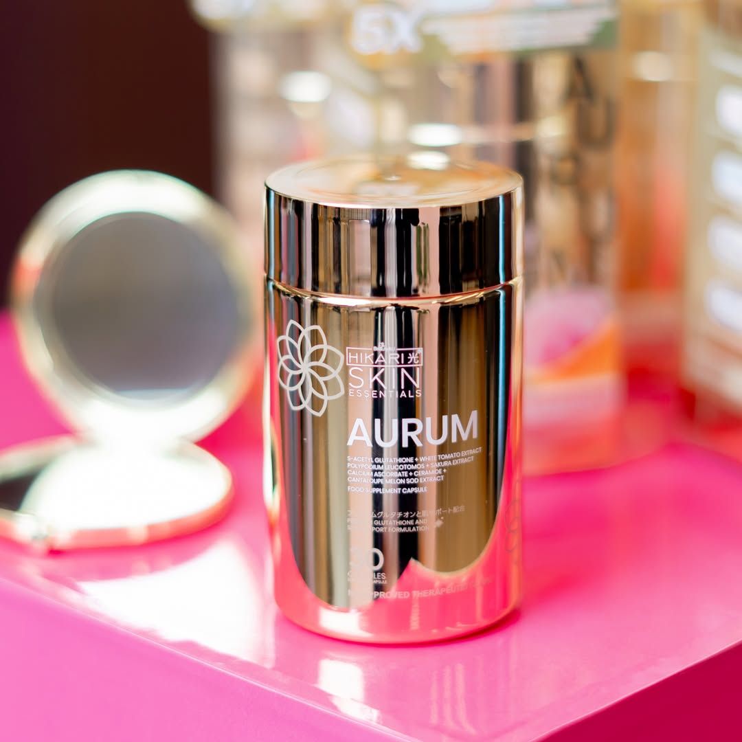 Hikari Skin Essentials: Aurum Premium Glutathione, 30 Capsules