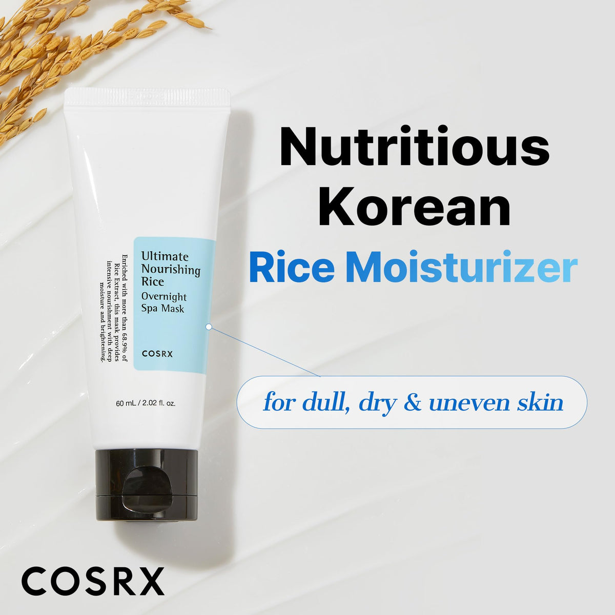 Cosrx Ultimate Nourishing Rice Overnight Spa Mask, 60Ml